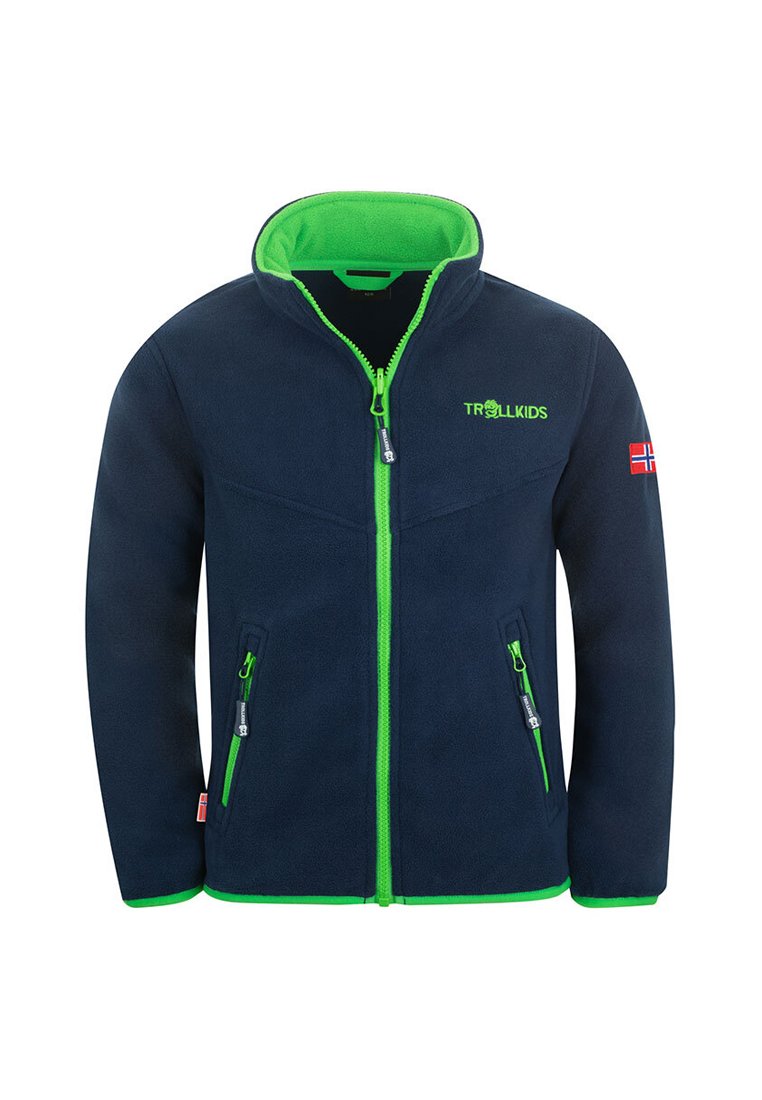 

Флисовая куртка TROLLKIDS Fleece jacket, Navy Bright Green/Green