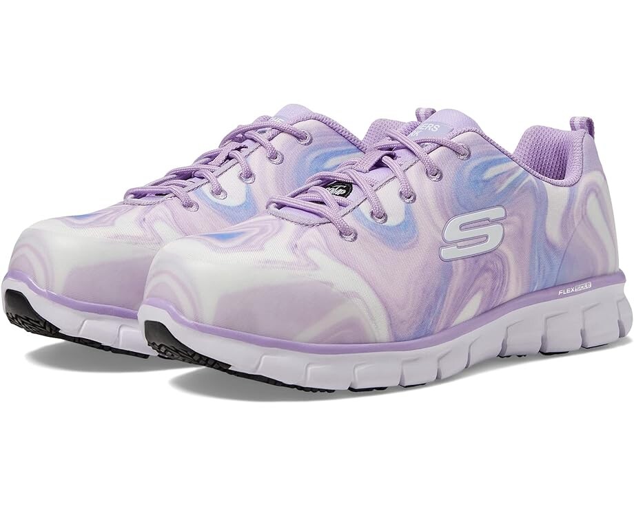 

Кроссовки SKECHERS Work Sure Track Comp Toe, цвет Purple/White