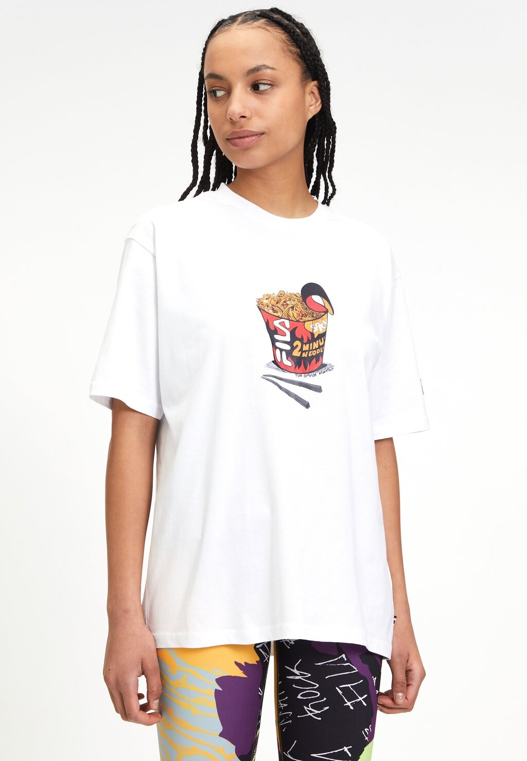 

Футболка с принтом Noodles Graphic Fila, белая