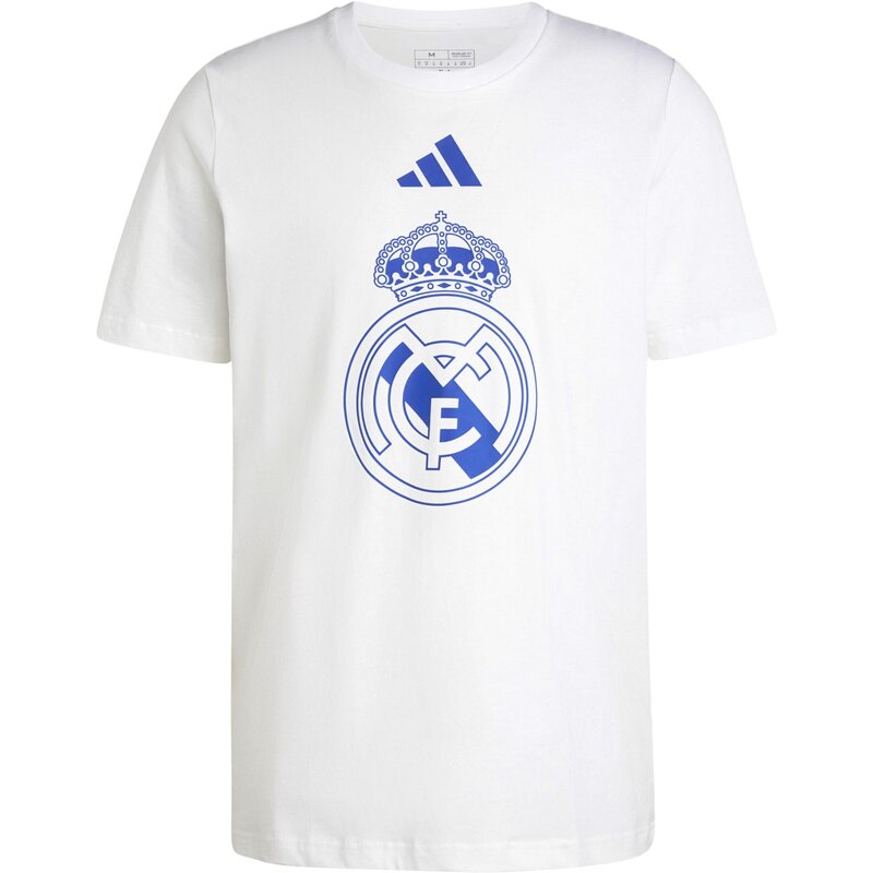 

Футболка фаната Real Madrid с графикой ДНК Adidas, белый