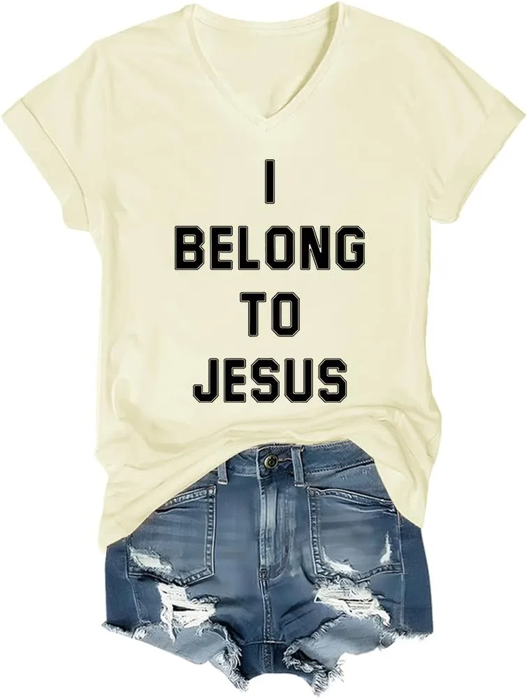 

Футболка I Belong to Jesus с V-образным вырезом