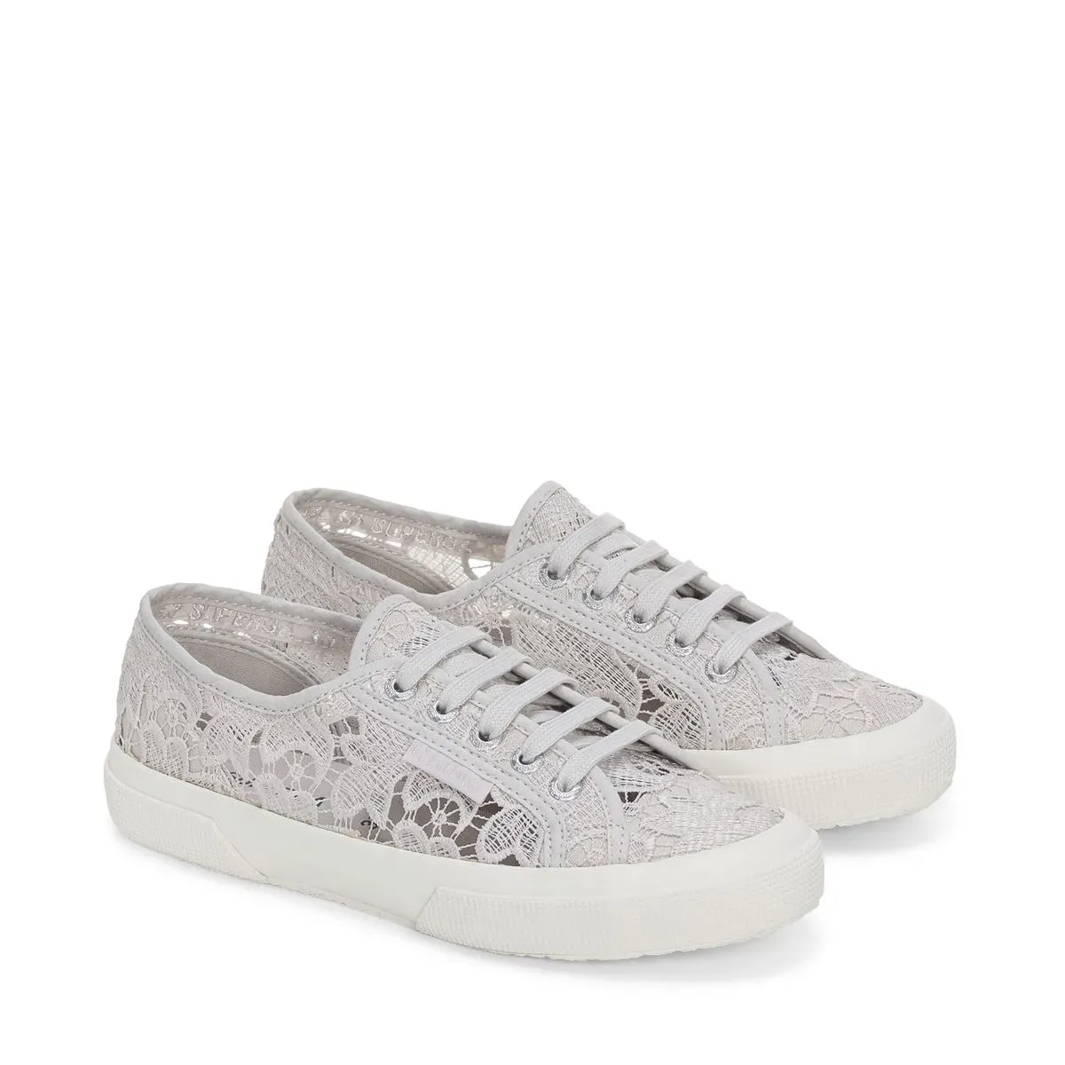 

Кроссовки Superga "2750 MACRAME", с прозрачным носком, серый