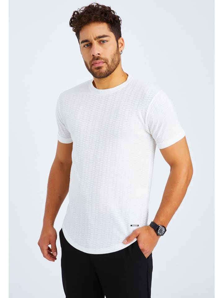 

Футболка Leif Nelson Herren T-Shirt Rundhals Herren T-Shirt Rundhals LN-55765, цвет ECRUWEIß