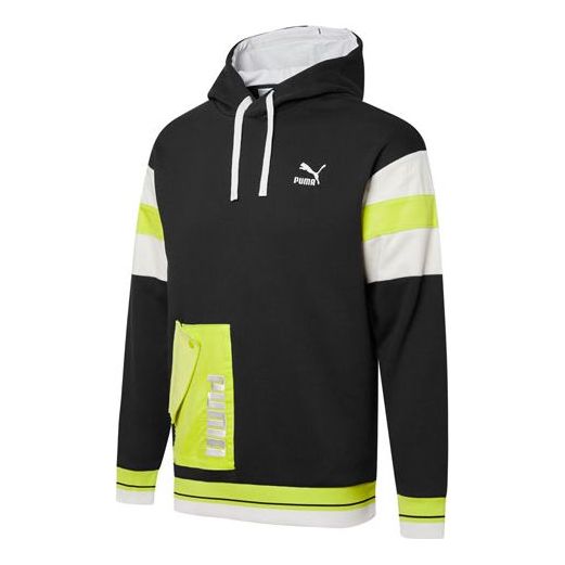 

Толстовка retro logo colorblock 'black' Puma, черный