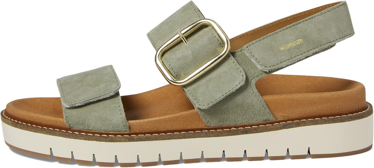 Сандалии на плоской подошве Belona Mephisto, цвет Light Khaki Velcalf Premium — фото 4