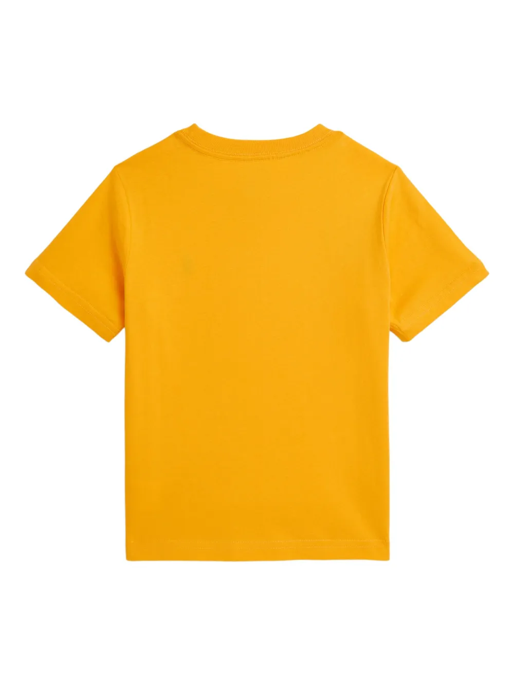Футболка с вышитым логотипом POLO RALPH LAUREN KIDS, желтый — фото 2