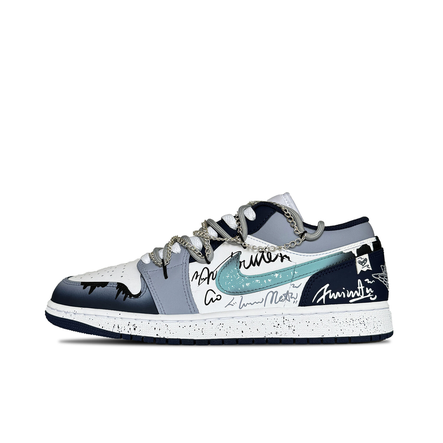 

Баскетбольные кроссовки Air 1 Vintage Men Low-Top Grey/Blue Jordan, Серый, Баскетбольные кроссовки Air 1 Vintage Men Low-Top Grey/Blue Jordan