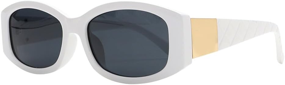 

Винтажные прямоугольные солнцезащитные очки для женщин и мужчин, ретро, ​​маленькие овальные солнцезащитные очки, женские очки с защитой от УФ-излучения UV400 LANGSER, 5