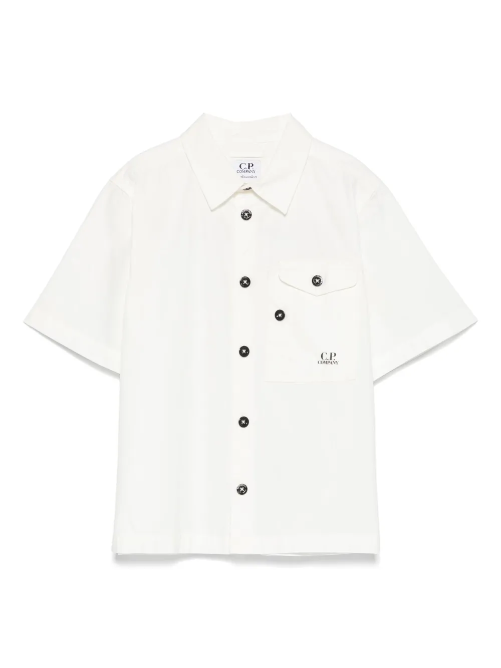 

Рубашка с логотипом C.P. Company Kids, белый