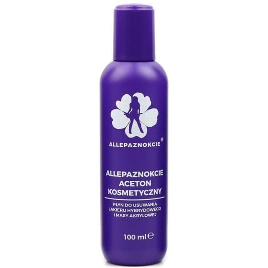 

Ароматизированный косметический ацетон для гибридов, 100 мл AllePaznokcie