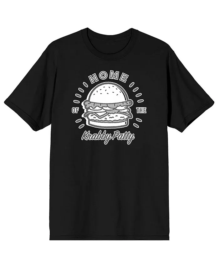 

Футболка Big & Tall The Krabby Patty черная - 4XL SpongeBob SquarePants, мультиколор
