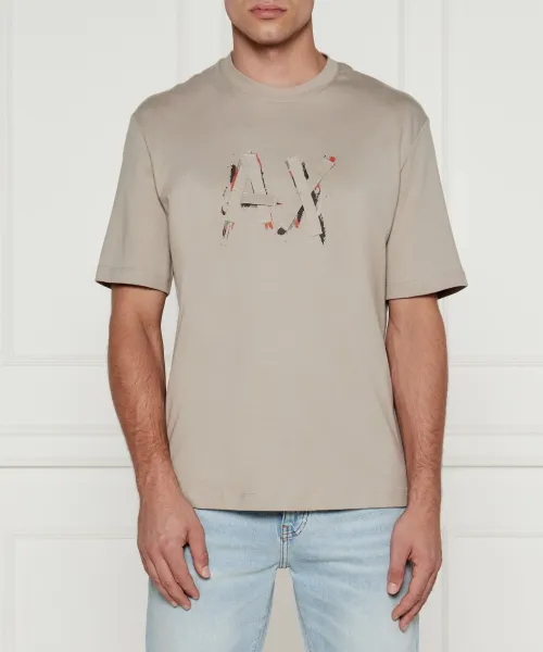

Футболка Regular fit Armani Exchange, бежевый