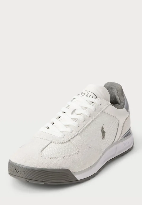 Кроссовки varick из замши и оксфордской кожи Polo Ralph Lauren, White/Grey/Silver — фото 2