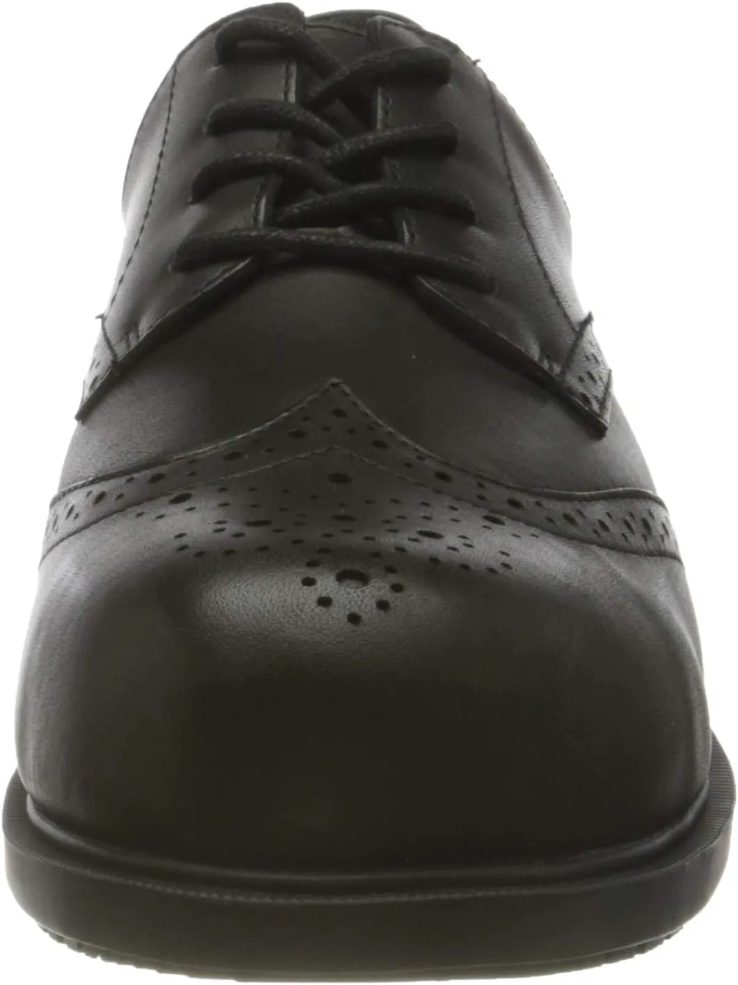 Ботинки Shoes Crews Executive Wing Tip II ST - водонепроницаемые, с защитными носками, из мягкой стали, на неустойчивой платформе, обтянуты кожей Shoes For Crews, черный — фото 2