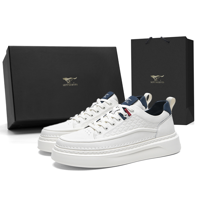 

Низкие мужские кроссовки SEPTWOLVES, White Green (Standard Leather Shoe Size)