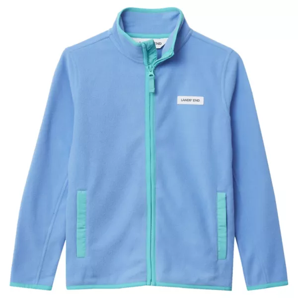 

Детская флисовая куртка с молнией 2-20 Lands' End, цвет sky ceramic blue