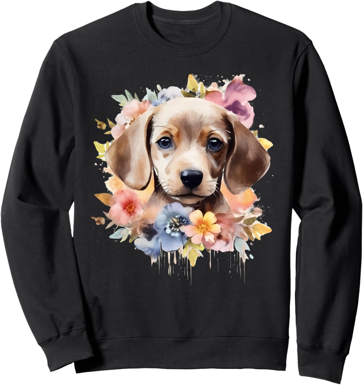 

Толстовка с изображением бигля, выполненная в акварельном стиле Funny Beagle Gifts For Dog Lovers And Owners, черный