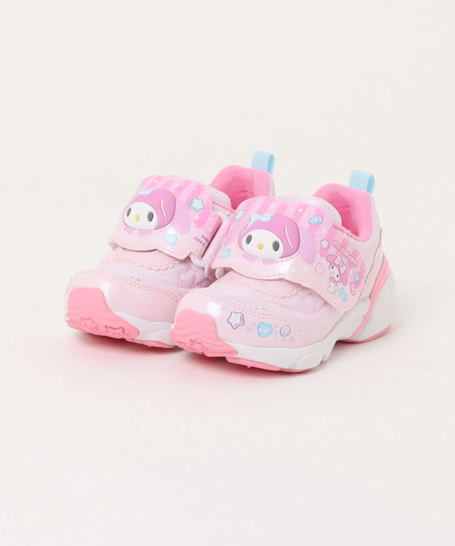 Детские кроссовки LED Moonstar Sanrio Май Мелоди ABC-MART розовые