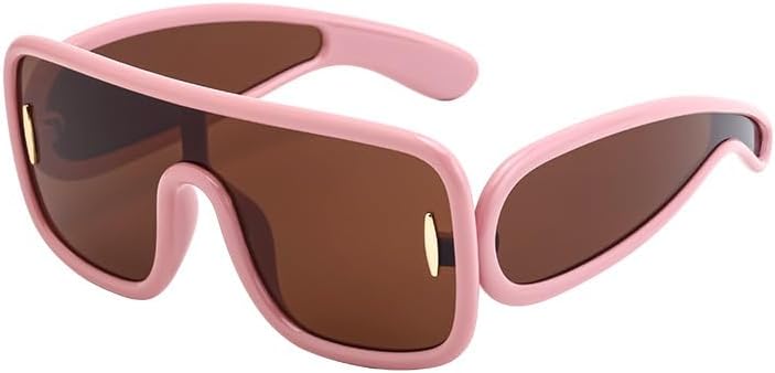 

Женские солнцезащитные очки европейского и американского производства с интегрированными линзами — летний дизайн увеличенного размера, подходят для пляжа и повседневной носки Gksbnck, C6