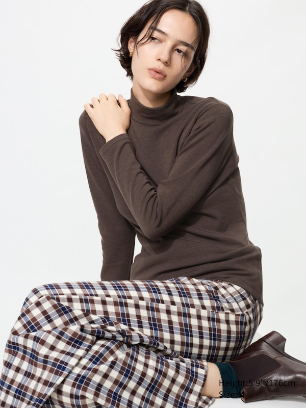 

Футболка HEATTECH Ultra Warm с высоким воротом Uniqlo, 37 brown, Коричневый, Футболка HEATTECH Ultra Warm с высоким воротом Uniqlo, 37 brown