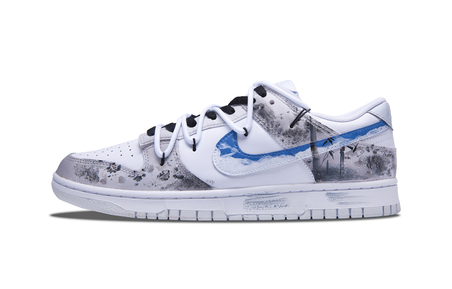 

Кроссовки Nike Dunk Skateboarding Shoes Men Low-top White, светло-серый