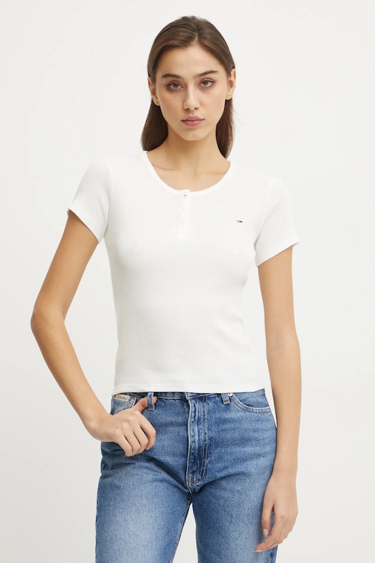 

Хлопковая футболка Tommy Jeans, белый