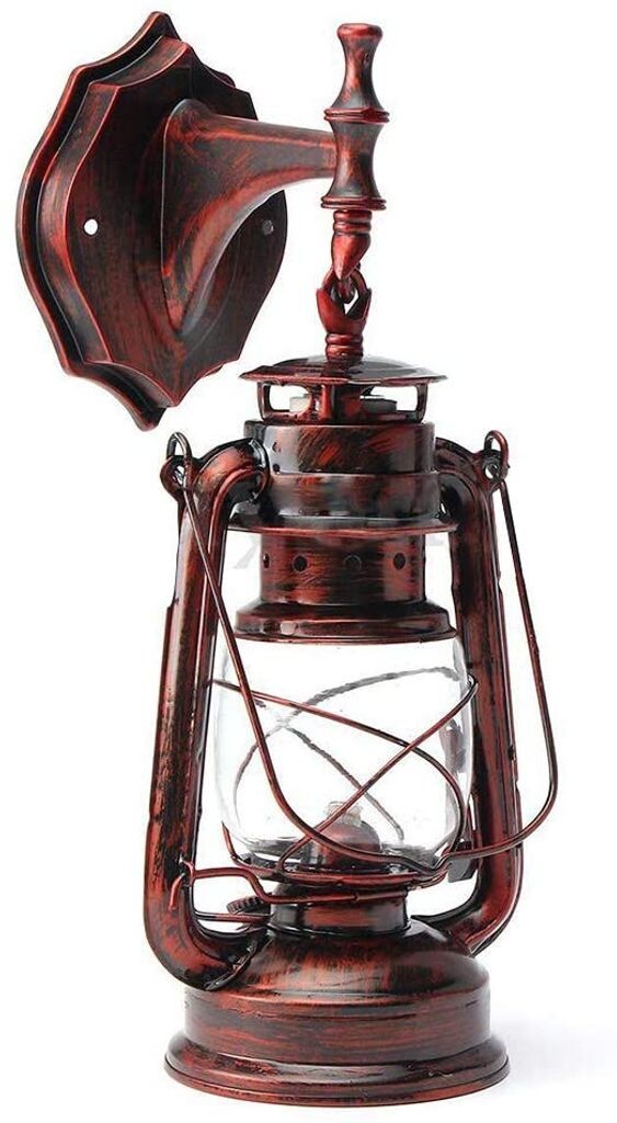 

Настенный светильник Ретро лампа E27 Антикварный настенный светильник из металла и пластика с подсветкой (красная бронза) GreatDEshop2021