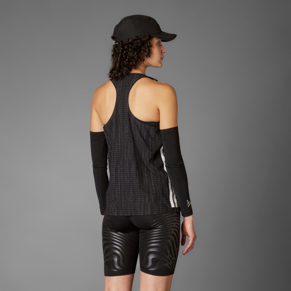Спортивный топ Adidas Adizero Running Singlet, цвет Carbon/Black — фото 2