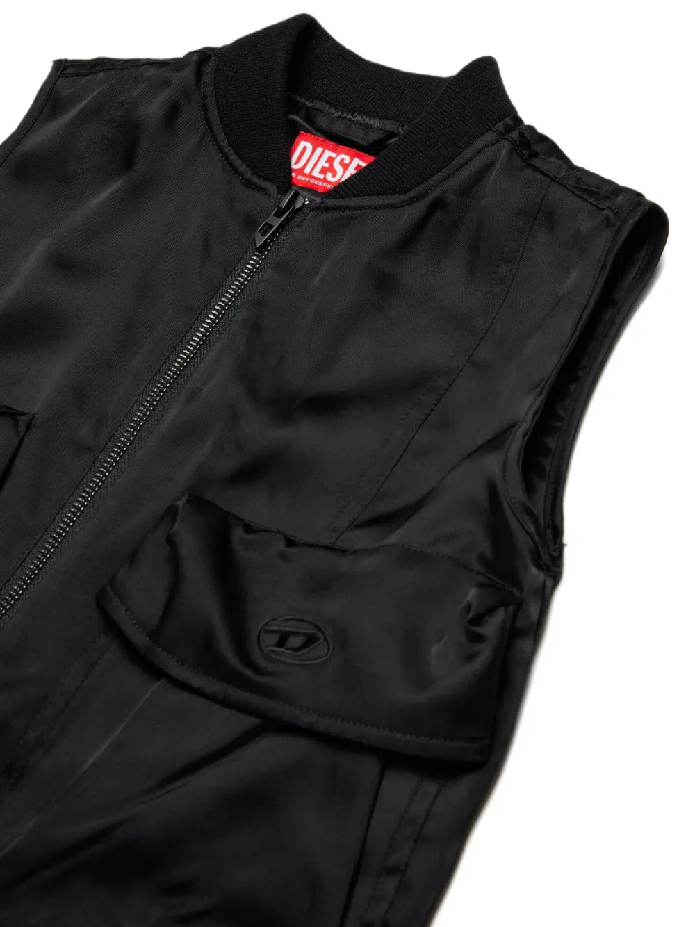 Куртка Jsaffy с карманом на молнии Diesel Kids, черный — фото 3