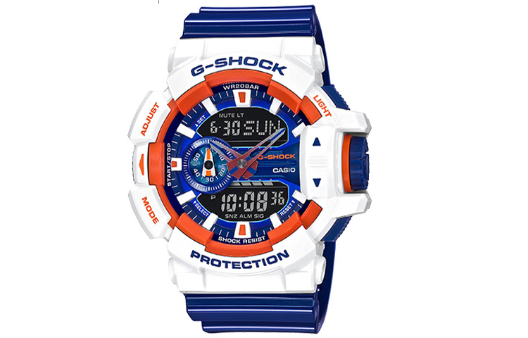 

CASIO Мужские часы GA-400CS-7A Liquid Crystal/Analog Dual Display Series Blue