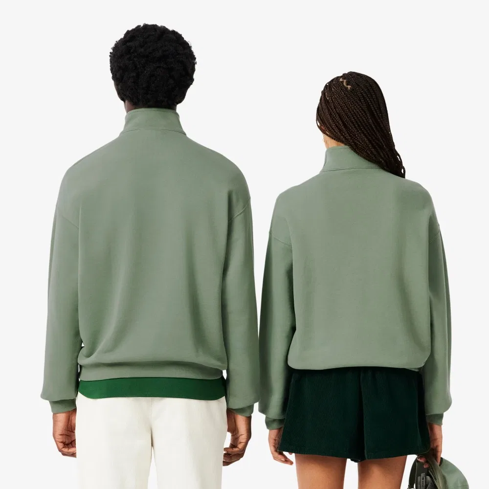 Мужской свободный пуловер на молнии из 100% хлопка от Lacoste — фото 3