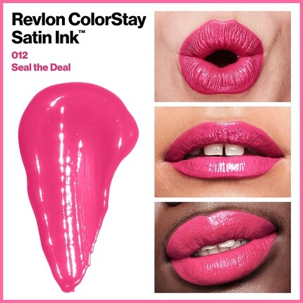 Revlon ColorStay Satin Ink Liquid Lipstick Стойкие насыщенные цвета для губ с маслом семян черной смородины 012 Seal the Deal — фото 2