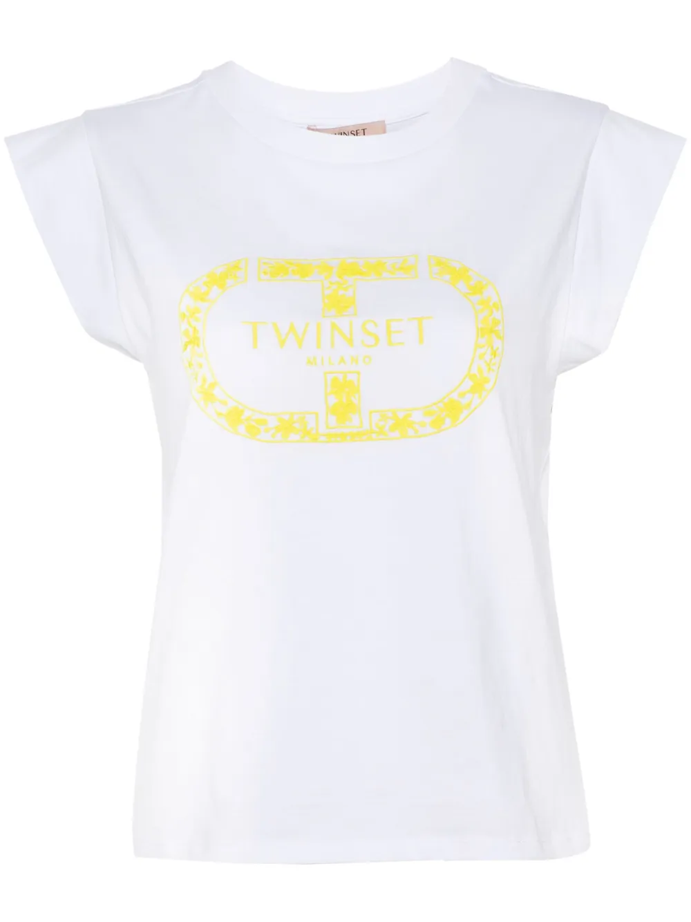 

Футболка с вышитым логотипом TWINSET, белый