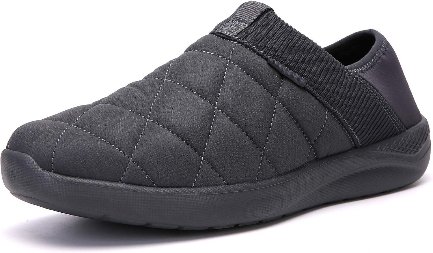 

Тапочки KUBUA для мужчин и женщин, домашняя обувь, плюшевые, слипоны, садовые лоферы, темно-серый