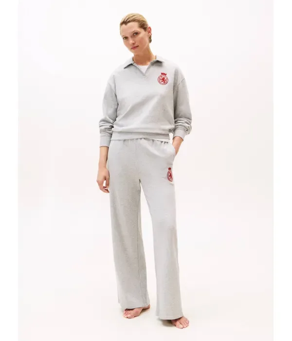 Толстовка loose fit Tommy Hilfiger, серый — фото 2