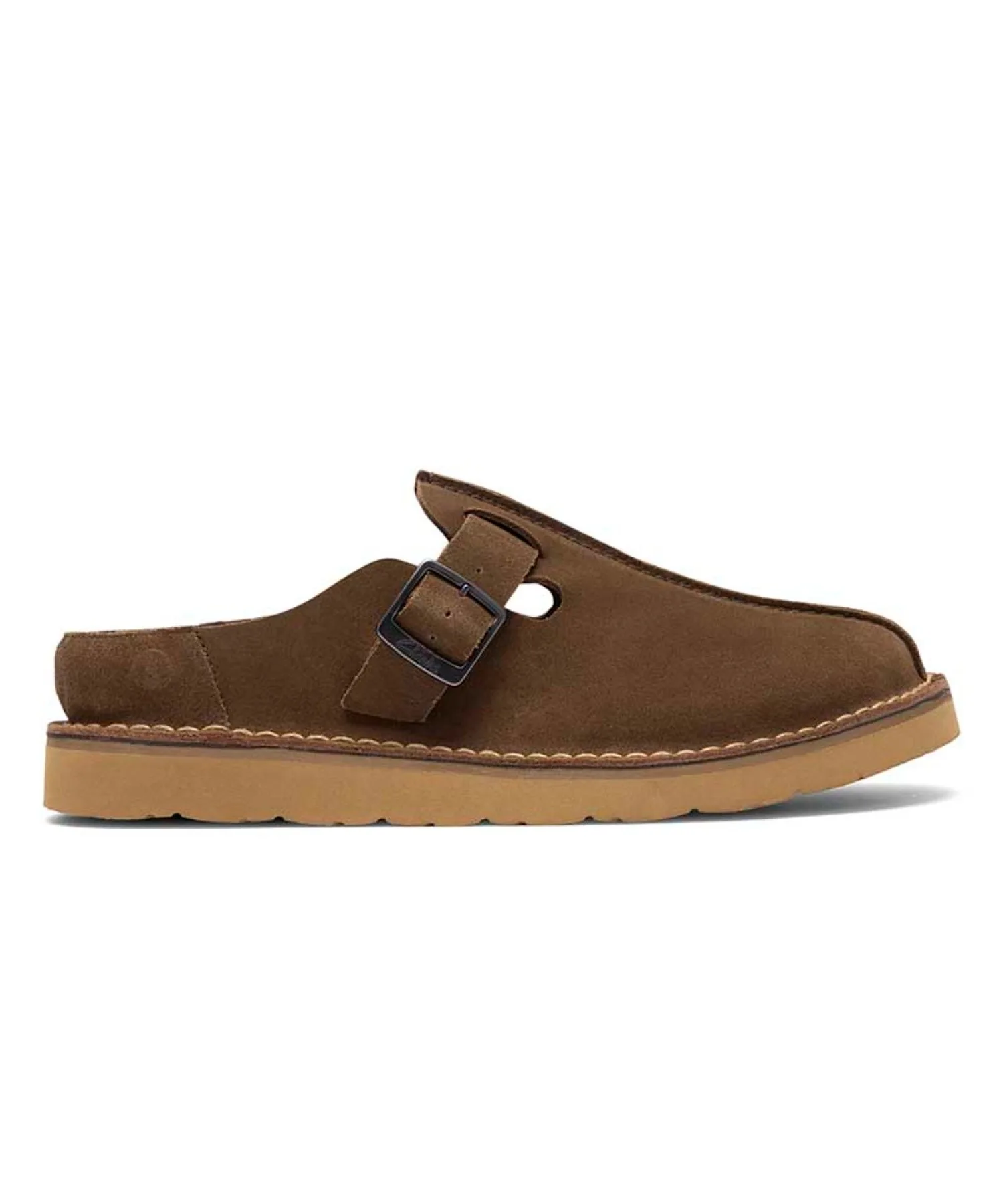 Мужские слипоны из кожи Clarks Solsbury Mule цвета хаки