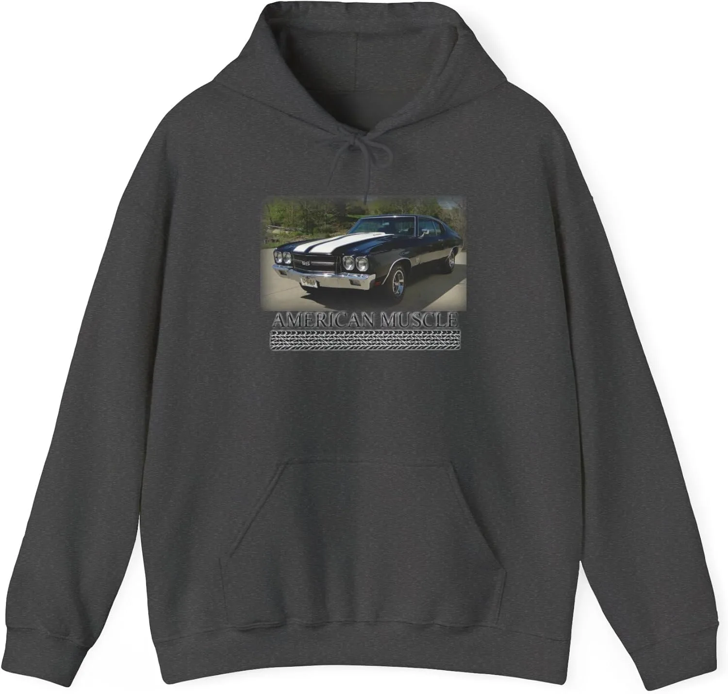 Толстовка с капюшоном American Muscle Car Chevelle SS Racing Classic