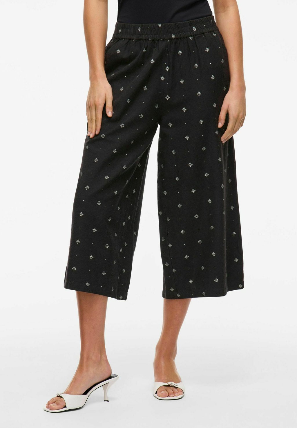 

Брюки CROPPED HIGH WAIST VILA, антрацит