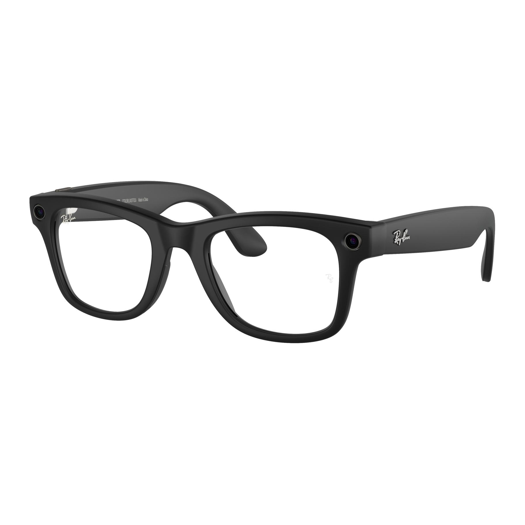 

RayBan Пластиковая оправа для очков неправильной формы унисекс черная, Black