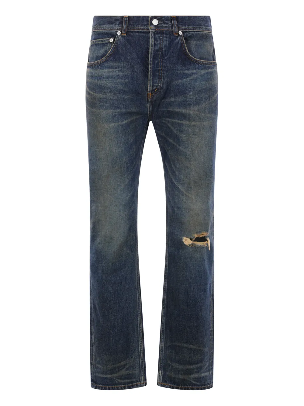 

Джинсы с нашивкой-логотипом Enfants Riches Déprimés, синий