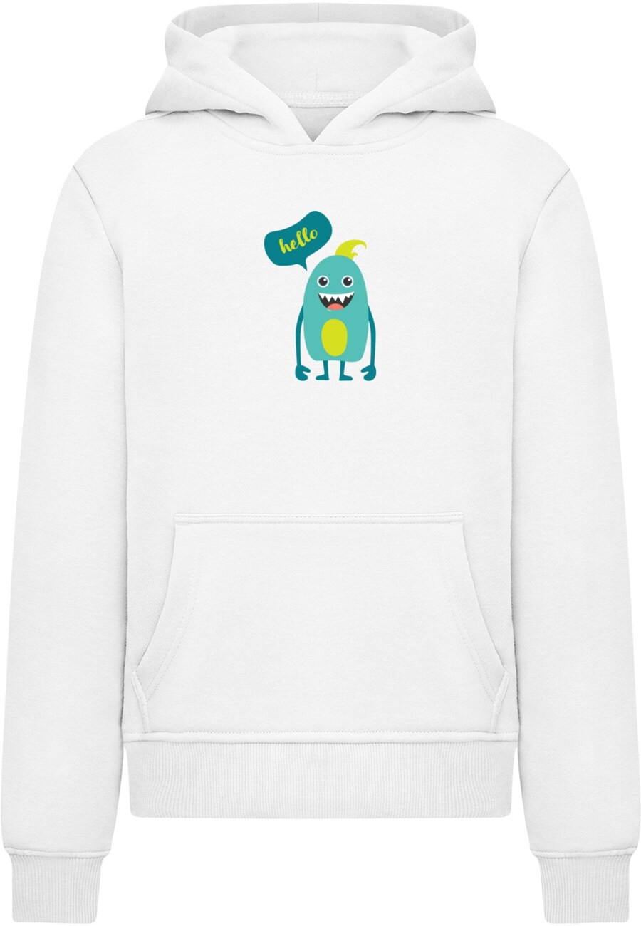 

Толстовка Merchcode Monster Hello, белый
