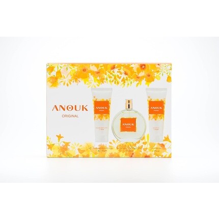 

Anouk Оригинальный парфюм 100 мл + гель для душа 75 мл + лосьон для тела 75 мл Подарочный набор для женщин Цветочный фруктовый свежий элегантный стойкий