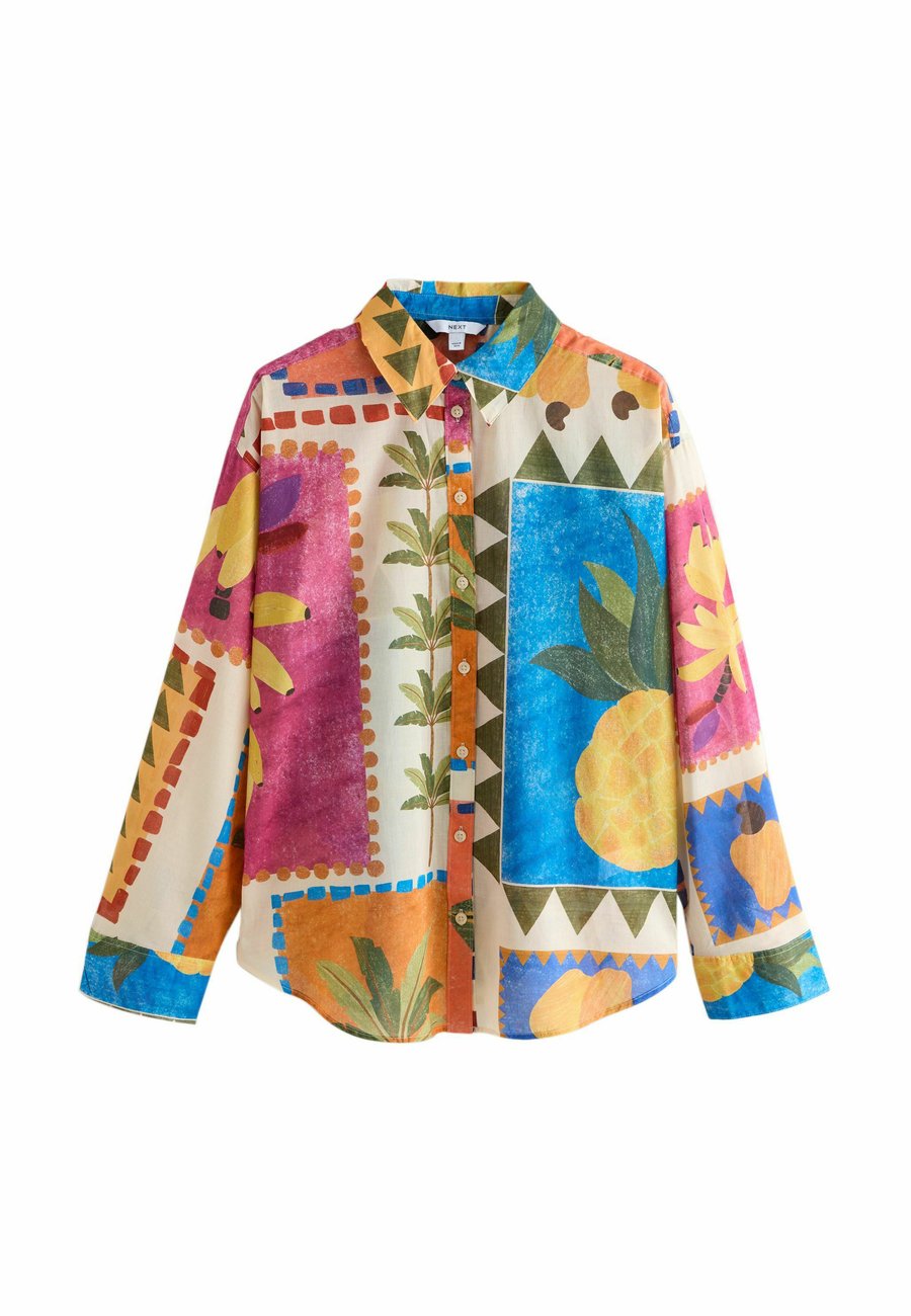 

Блуза Next RELAXED LONG SLEEVE LIGHTWEIGHT, Multicoloured Pineapple Placement Print/Multi-Coloured