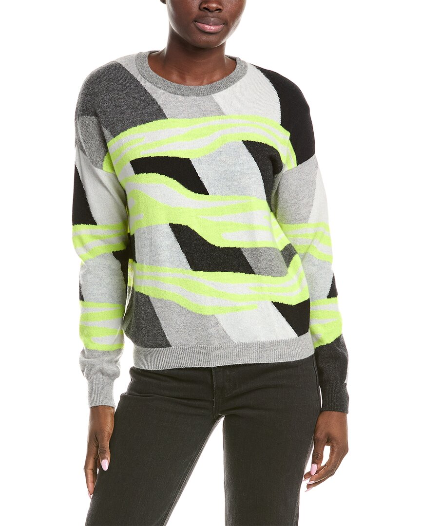 

Броде Кашемир Свитер с животными радуги Brodie Cashmere, серый