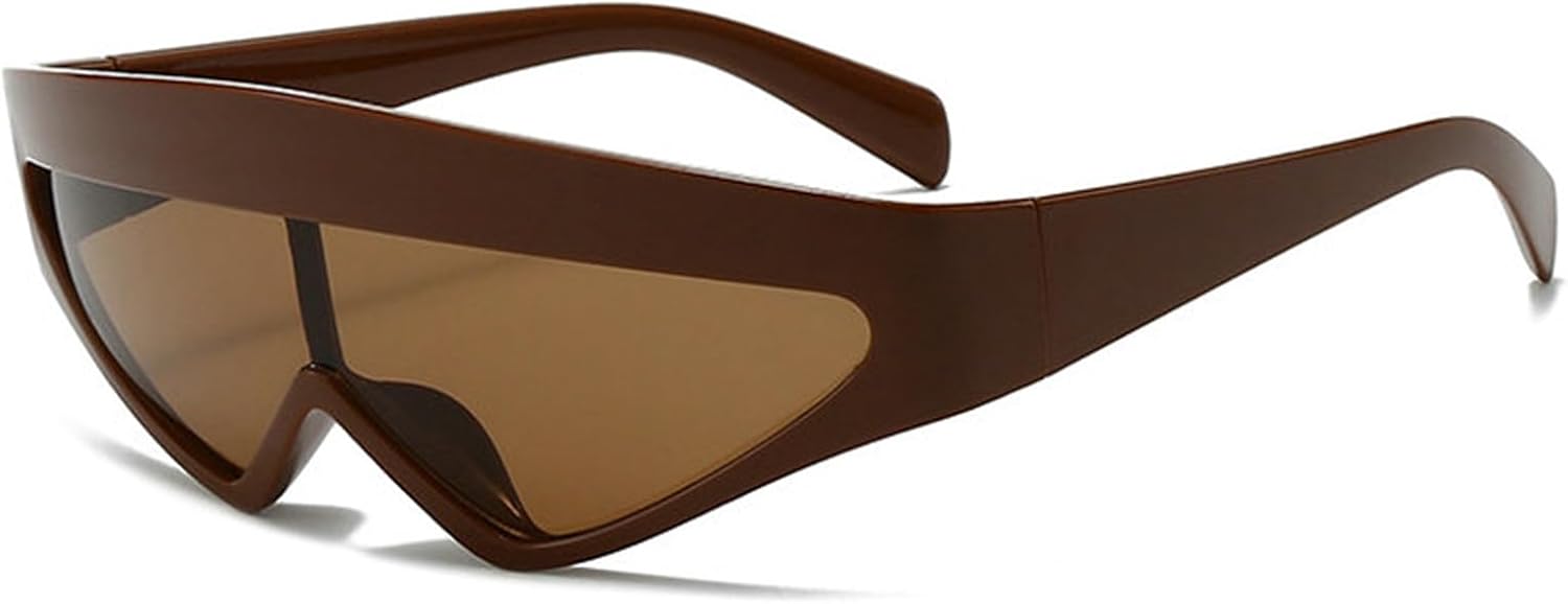 

Солнцезащитные очки Willochra Oversized Cat Eye для женщин, треугольные солнцезащитные очки с градиентным переходом, роскошные очки-щитки Y2K для женщин, защита от УФ-излучения UV400, C11