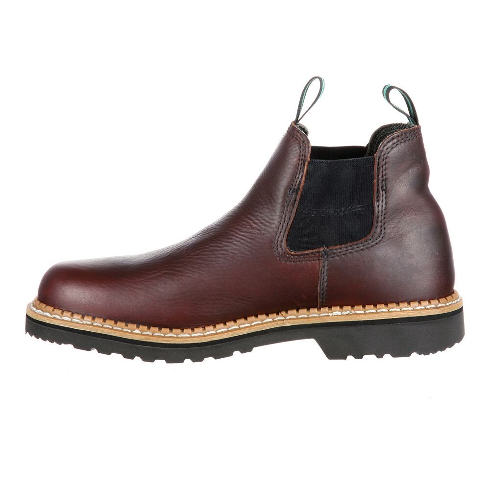 Georgia Boots Мужские водонепроницаемые рабочие ботинки челси Georgia Giant High Romeo, цвет Soggy Brown — фото 2