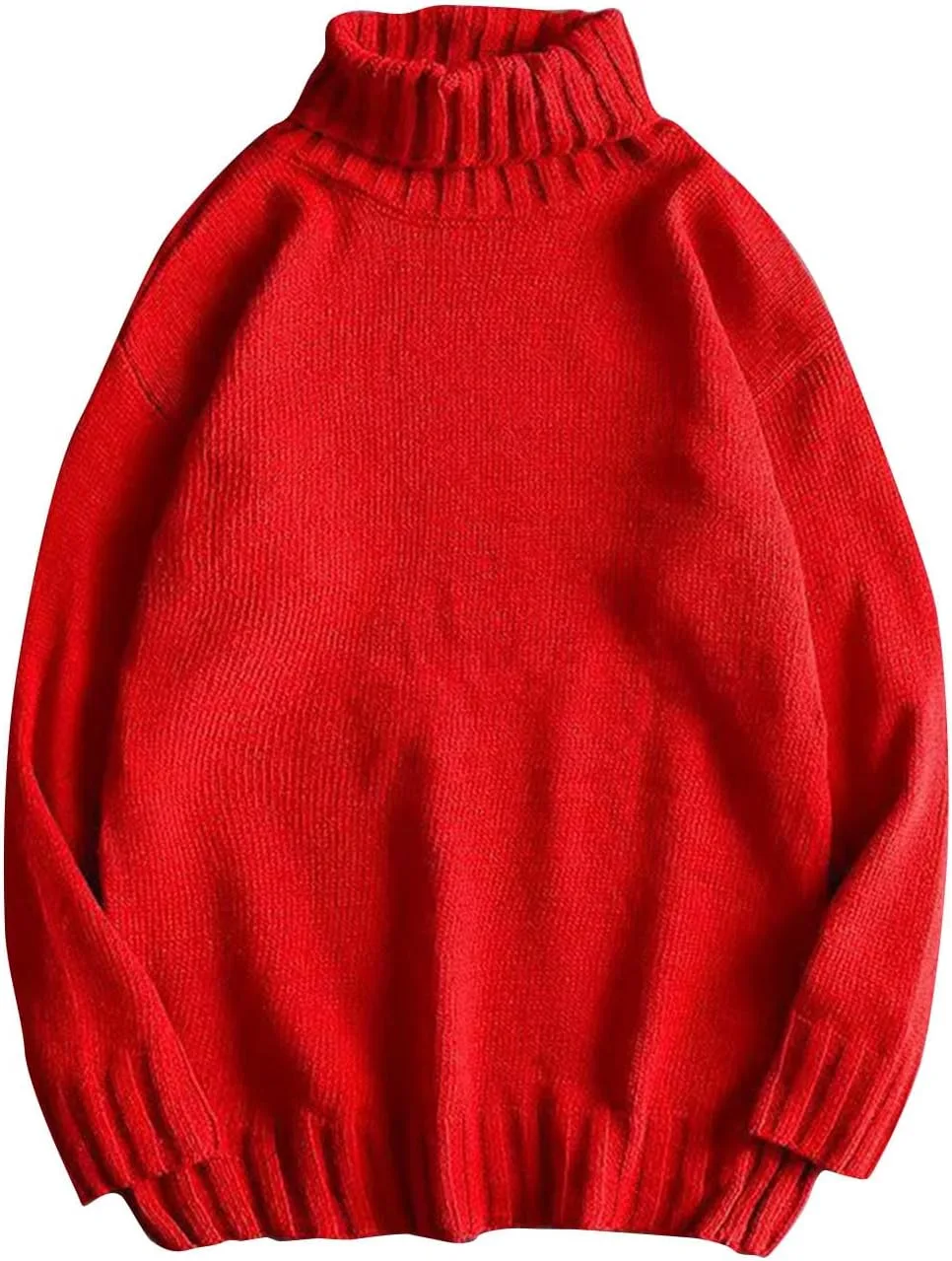 

Мужской свитер-водолазка, теплый, свободный, оверсайз CofeeMO