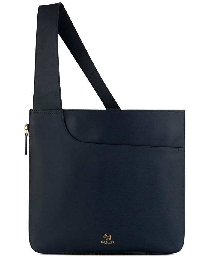 

Кожаная сумка через плечо с карманом на молнии Radley London, синий