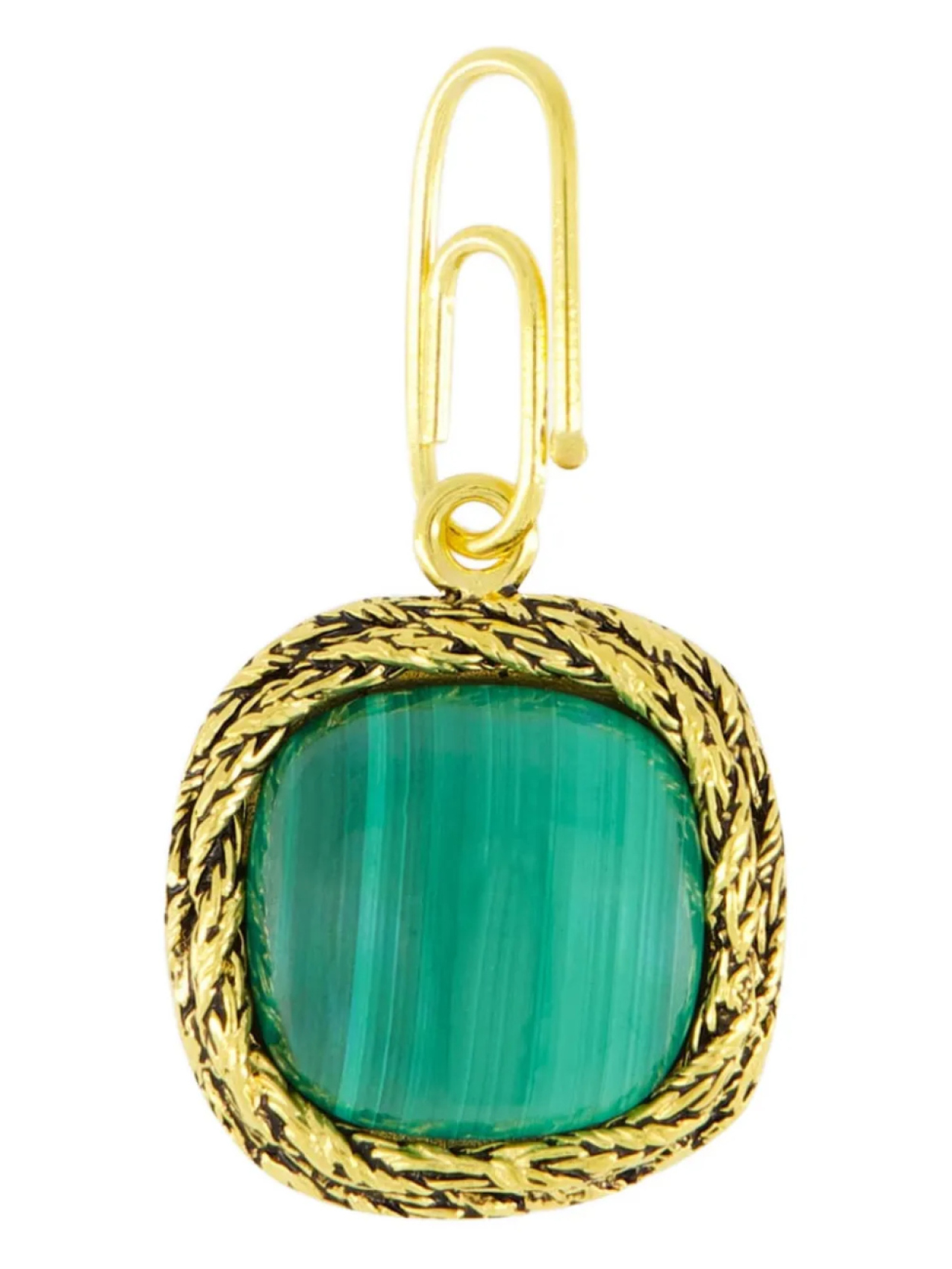 

Малахитовый амулет Aurelie Bidermann, золотой
