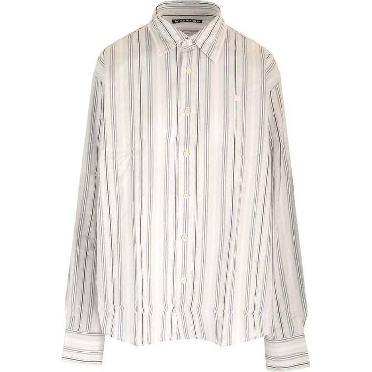 

Полосатая рубашка с длинными рукавами Sarlie Acne Studios, белая